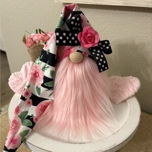 🌸Pink Flower Gnome, Spring, Easter, Mother’s Day, Floral Decor